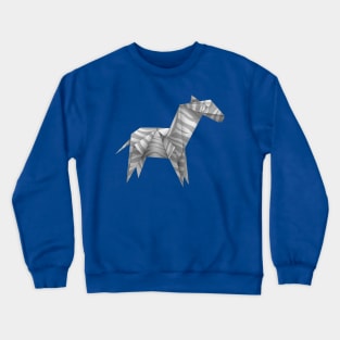 origami zebra Crewneck Sweatshirt